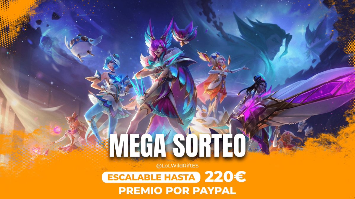 LoL Wild Rift Comunidad (@lolwildriftes) on Twitter photo 🎉 ¡MEGA SORTEO HASTA 220€! 🎉
⬇️ Requisitos:
➩ Seguir a <a href="/LoLWildRiftES/">LoL Wild Rift Comunidad</a> @sebssgg <a href="/BlandiiBlu/">Blandi 🩷</a> <a href="/JaviGinger/">Javier 'JaviGinger' Molina</a> <a href="/Xampialgemesi/">Xampialgemesi</a> <a href="/KuraleksTwitch/">Kuraleks</a> <a href="/LlomenYT/">Llomen</a> <a href="/OscarBK_/">OscarBK</a> <a href="/MeeboxPlay/">MeeboxPlay</a> <a href="/SamCro_TM/">SamCroTM</a> <a href="/MatuteWolf/">MatuteWolf 🐺</a> y <a href="/SrChimichurri/">Juan 'SrChimi' Álvarez</a>
➩ Dar RT y Like
➩ Mencionar a 2 amigos
⬇️ Explicación
#WildRift 🎉 ¡MEGA SORTEO HASTA 220€! 🎉
⬇️ Requisitos:
➩ Seguir a <a href="/LoLWildRiftES/">LoL Wild Rift Comunidad</a> @sebssgg <a href="/BlandiiBlu/">Blandi 🩷</a> <a href="/JaviGinger/">Javier 'JaviGinger' Molina</a> <a href="/Xampialgemesi/">Xampialgemesi</a> <a href="/KuraleksTwitch/">Kuraleks</a> <a href="/LlomenYT/">Llomen</a> <a href="/OscarBK_/">OscarBK</a> <a href="/MeeboxPlay/">MeeboxPlay</a> <a href="/SamCro_TM/">SamCroTM</a> <a href="/MatuteWolf/">MatuteWolf 🐺</a> y <a href="/SrChimichurri/">Juan 'SrChimi' Álvarez</a>
➩ Dar RT y Like
➩ Mencionar a 2 amigos
⬇️ Explicación
#WildRift