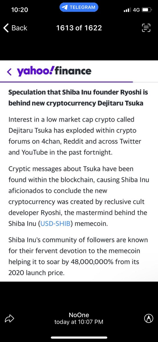 mrchainlink's tweet photo. $TSUKA debut in yahoo finance
$LINK $CAW $MATIC $CULT https://t.co/YK8rjHf8sy