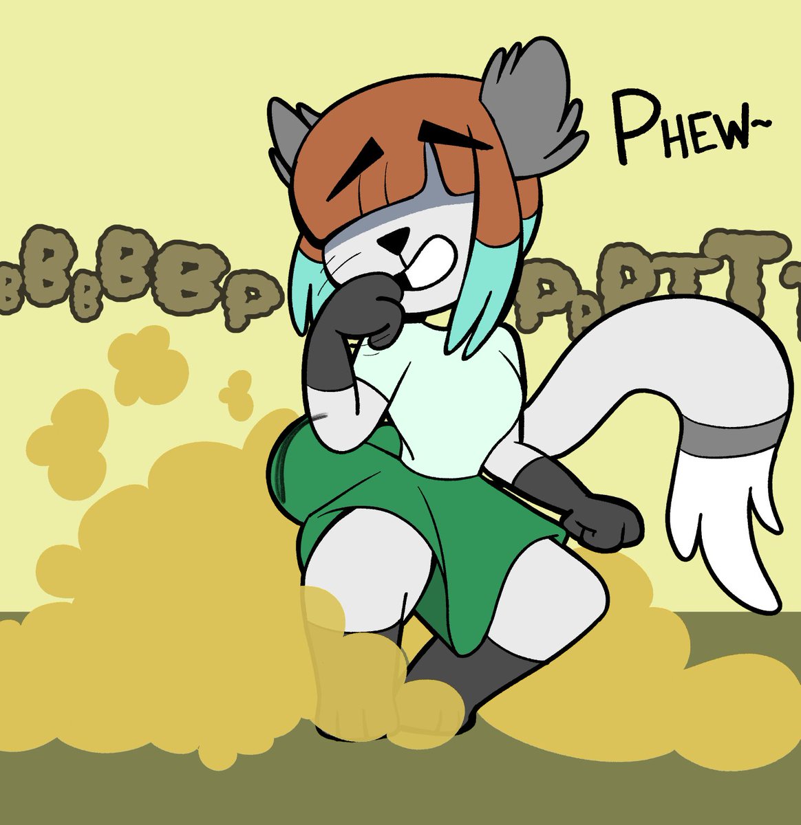 RoboKink's tweet photo. A commission for @ButtStimky of their gal~ With a poot and a poo version uwu
#fartfetish #fartart #furryfart #furryscat #scatart https://t.co/0pMUwDlI6i