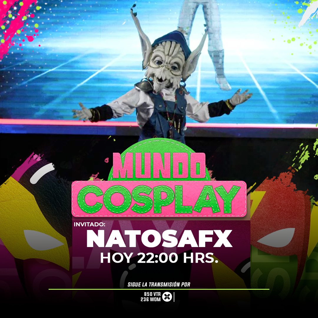 viaxesports's tweet photo. #Finster, el secuaz de Rita Repulsa y Lord Zedd en los #PowerRagers llega hoy a #MundoCosplay 💥👊#Natosafx  estará compartiendo esta noche junto a @LaMinnifer y @Nholograma desde las 22:00 hrs por el 850 VTR y 236 WOM 📺🍿 https://t.co/lOZ0kllrVR