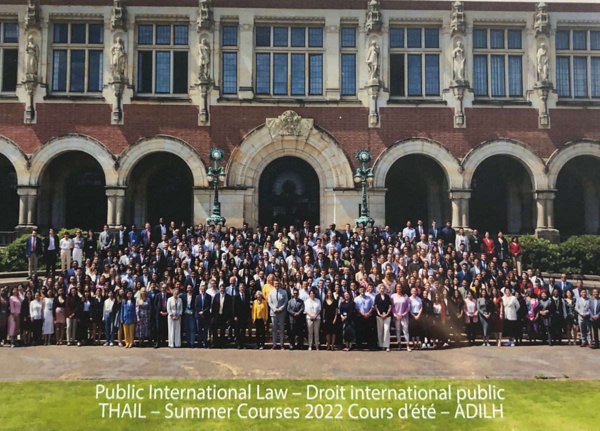 Happy to be among the 2022 participants to the @HagueAcademy! Great people, amazing professors and a lot of meaningful interactions