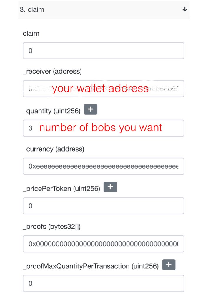bobsdimension's tweet photo. how to mint from etherscan:

▫️ go to our contract address in etherscan
https://t.co/fXWQhGfmdF
▫️click on contract section > write > claim
▫️connect to web3
▫️and fill the empty sections like me 👇
check thread https://t.co/cQ0UAw3L2a