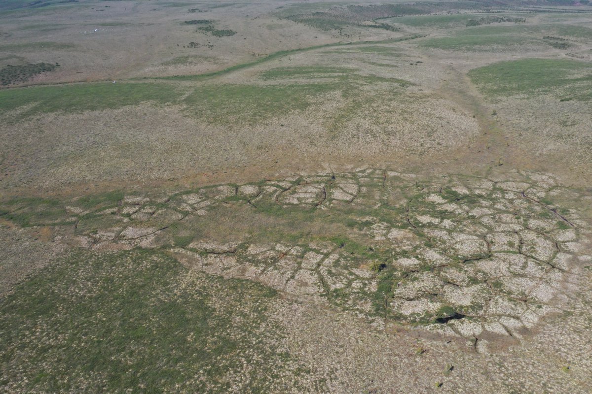 @InuvialuitCorp Mavic2 image of the ice wedge polygon