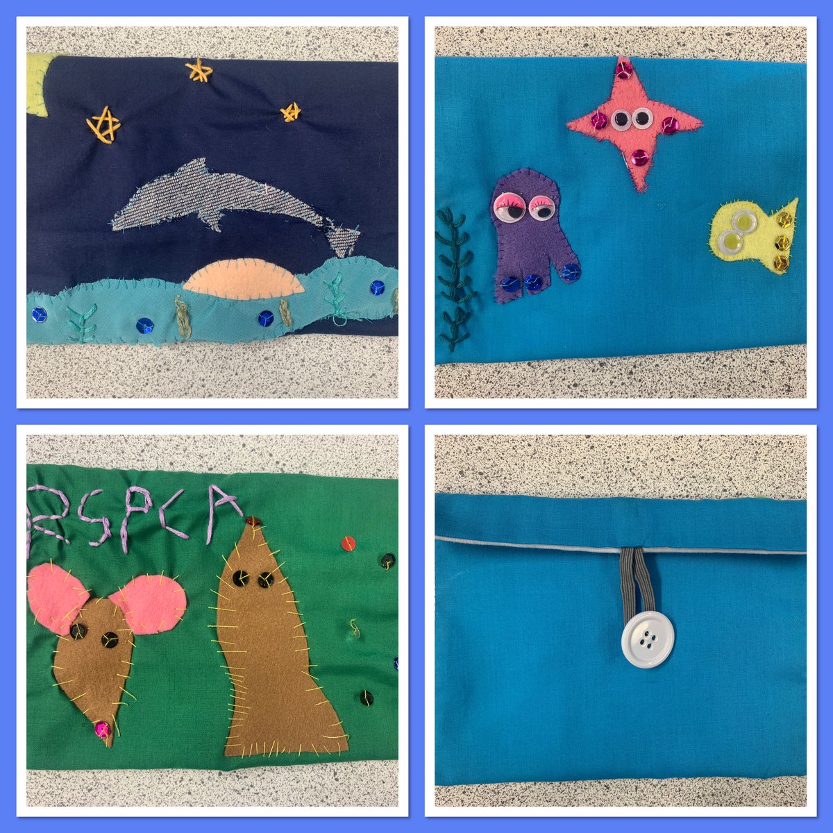 A few more examples of the amazing work produced by Y7 Textiles students on the last DT rotation @PGSALC ⭐️ I look forward to seeing more fantastic work when my last class complete next week ⭐️👏🏻