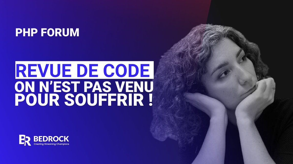 Bedrock_Stream's tweet image. 🔎 Retrouvez notre développeuse back-end @AnneLaure2B au #PHPForum et découvrez les principales stratégies pour demander, faire et recevoir des revues de code de qualité.

Info et billetterie : bit.ly/3OXVjnk

@afup