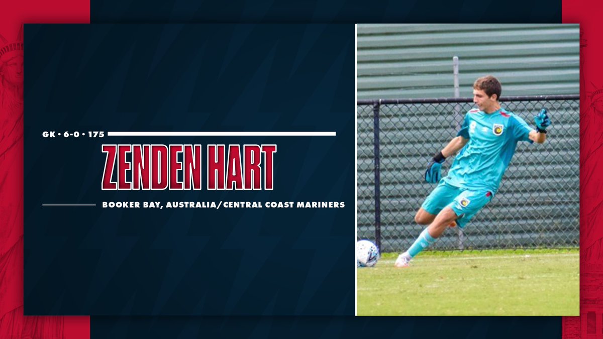 StJohnsMSoccer's tweet photo. Welcome to NYC, Zenden Hart!

“Zenden comes with international experience for Australia.  He has great awareness and reads the game well.   He will provide competition at the goalkeeping position.  We are excited to welcome him to the St. John’s Soccer family!” - @DaveMasur https://t.co/UeBoZRVEZz