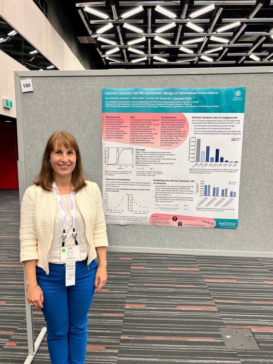 The Swedish Drug Delivery Center (SweDeliver) (@swedeliver) on Twitter photo <a href="/SweDeliver/">The Swedish Drug Delivery Center (SweDeliver)</a> poster presentations at the <a href="/CRSScience/">Controlled Release Society</a> #CRS2022 Annual Meeting 2022 in Montreal: PhD student <a href="/Staffan__Berg/">Staffan Berg</a> <a href="/BergstromLab/">Bergström Lab</a> and @AlexandraTeleki (project by postdoc Ann-Christin Jacobsen)! Check out posters #180 and #375 this afternoon! <a href="/CRSNordicLocal/">CRS Nordic Local Chapter</a> <a href="/SweDeliver/">The Swedish Drug Delivery Center (SweDeliver)</a> poster presentations at the <a href="/CRSScience/">Controlled Release Society</a> #CRS2022 Annual Meeting 2022 in Montreal: PhD student <a href="/Staffan__Berg/">Staffan Berg</a> <a href="/BergstromLab/">Bergström Lab</a> and @AlexandraTeleki (project by postdoc Ann-Christin Jacobsen)! Check out posters #180 and #375 this afternoon! <a href="/CRSNordicLocal/">CRS Nordic Local Chapter</a>