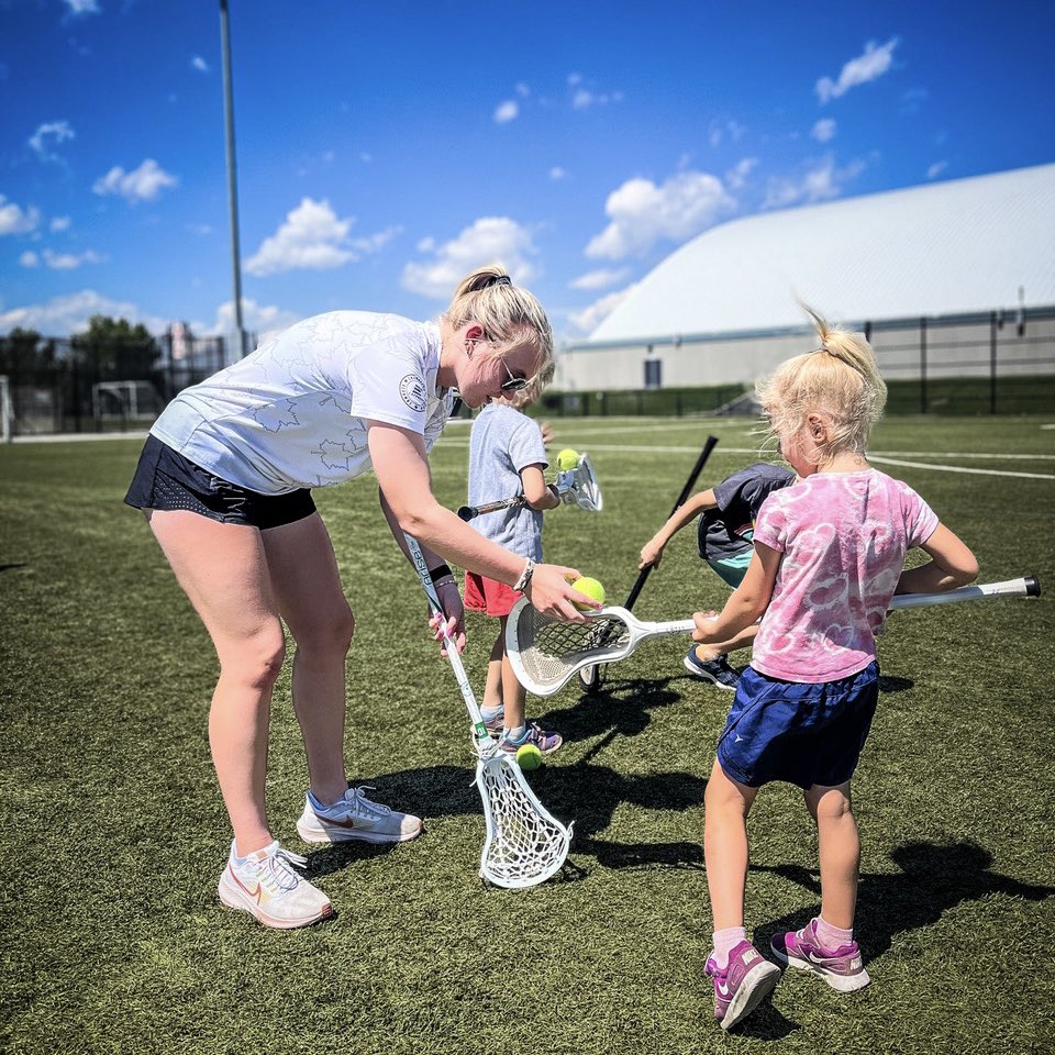 ELEV8Lax's tweet photo. #TBT to the ELEV8 Family TRYit Clinic last weekend, presented by @TD_Canada in partnership with @KidSportCalgary and The @FlamesSportBank!  Over 60 student-athletes and their parents were introduced to new lacrosse skills on a gorgeous YYC weekend!

#ELEV8Lacrosse #ELEV8TRYit https://t.co/2SGosBskzR