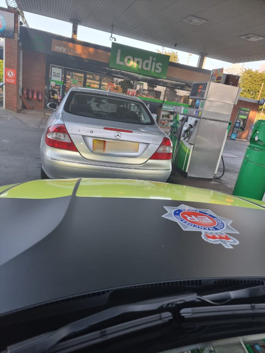 gmptraffic's tweet photo. This vehicle was stopped by #XT54 at the BP garage on Radcliffe Moor Road, Bury. Vehicle only purchased this morning but unfortunately the driver was a provisional licence holder only and had no insurance! Vehicle seized, driver reported. https://t.co/93dUzeJwJW