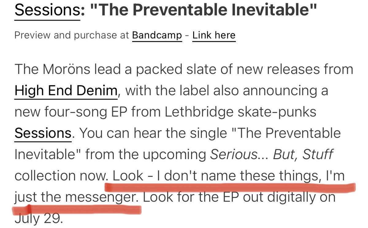 Sessions (@sessionspunk) on Twitter photo This reviewer really liked our new EP title. Serious… But, Stuff is out everywhere on July 29th via <a href="/HEDRecords/">High End Denim Records</a> This reviewer really liked our new EP title. Serious… But, Stuff is out everywhere on July 29th via <a href="/HEDRecords/">High End Denim Records</a>