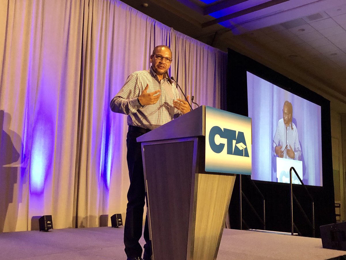 CTAjulian's tweet photo. CTA President E. Toby Boyd welcomes more than 600 local teacher leaders from across California to CTA Presidents Conference for the next four days.
“We are made of stories. And each of you have your own unique way you came into this space.” #WeAreCTA #CTAPC https://t.co/qcgee445EX