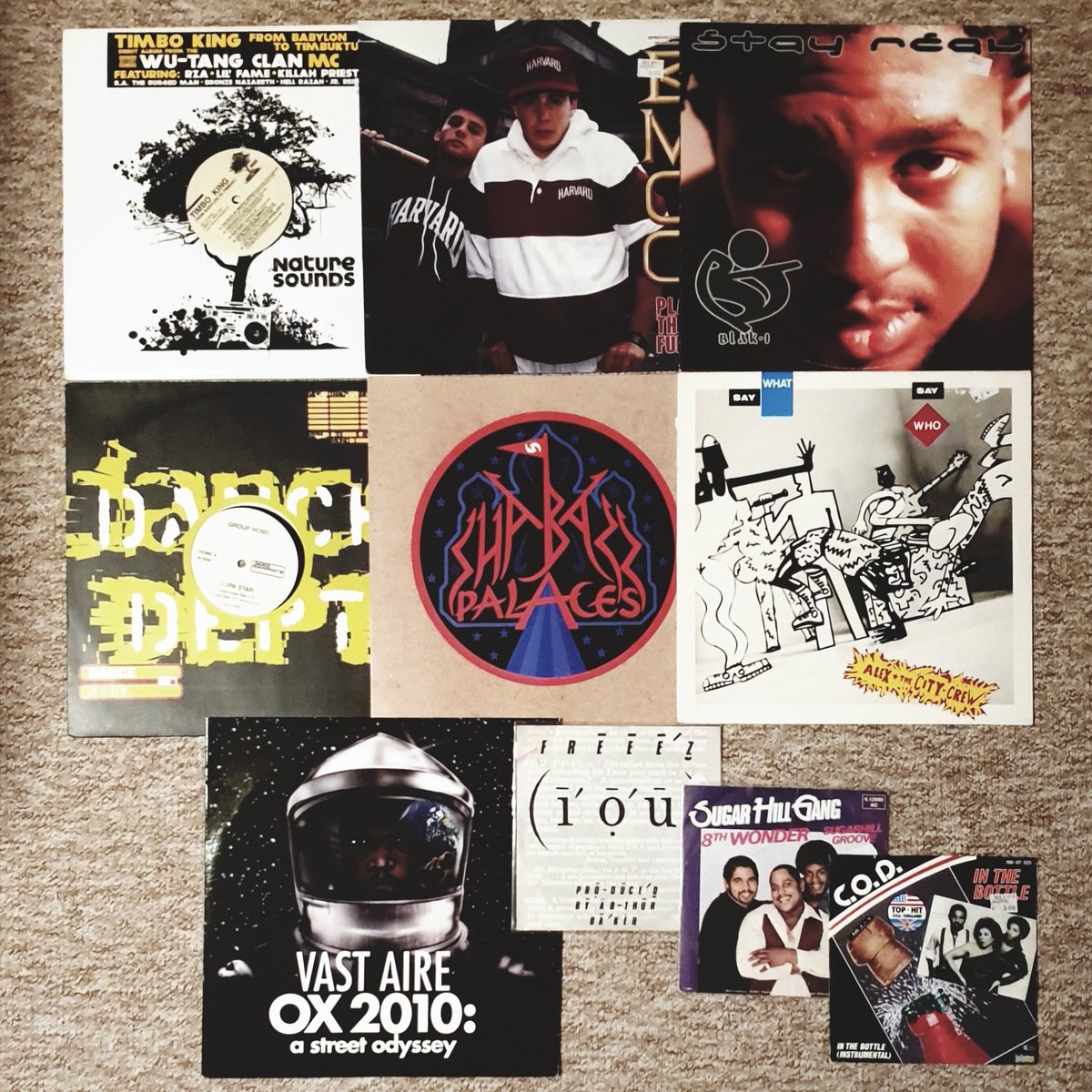 wack_oo's tweet photo. 2day i was #diggin and found these beauties. #hiphop #hiphopmusic #hiphopculture #rap #rapmusic #records #wax #vinyl #vinylrecords #music #musiccollection #nerd #vastaire #timboking #digginginthecrates #dj #rapclassics #12inchvinyl #7inchvinyl #grouphome #shabazzpalaces https://t.co/SGwOTM2XkV