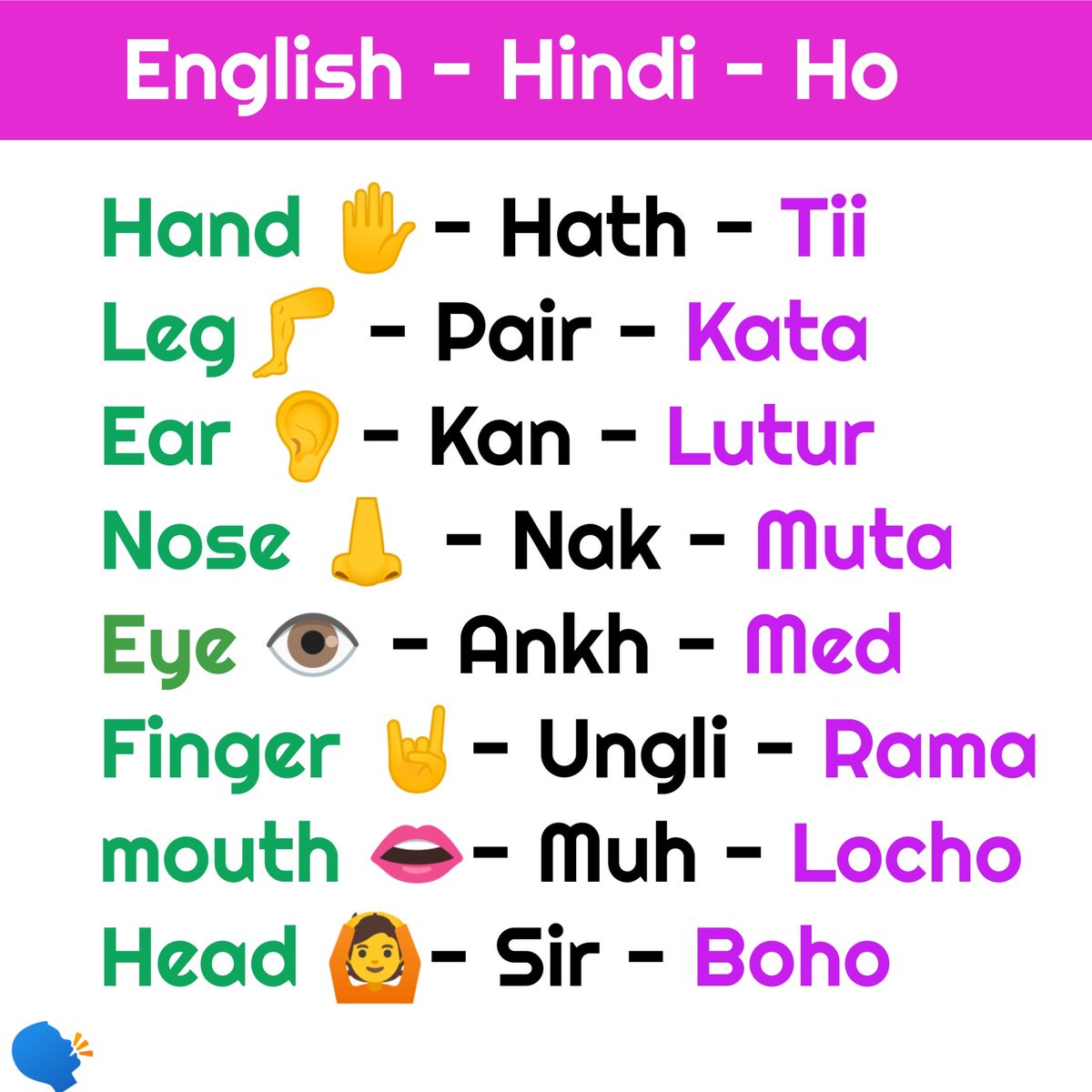WarangChiti123's tweet photo. English - Hindi - Ho
Word Translation.
#WarangChiti #HoScript #WarangCiti #Mission2030 #Alphabets #IndigenousAlphabets #HoWikipedia #๐ขน๐ฃ๐ฃ๐ฃ๐ฃ๐ขฏ๐ฃ๐ฃ๐ฃ #EndangeredAlphabet #India https://t.co/gPGwwFOPaH https://t.co/wqGeBeKUy7