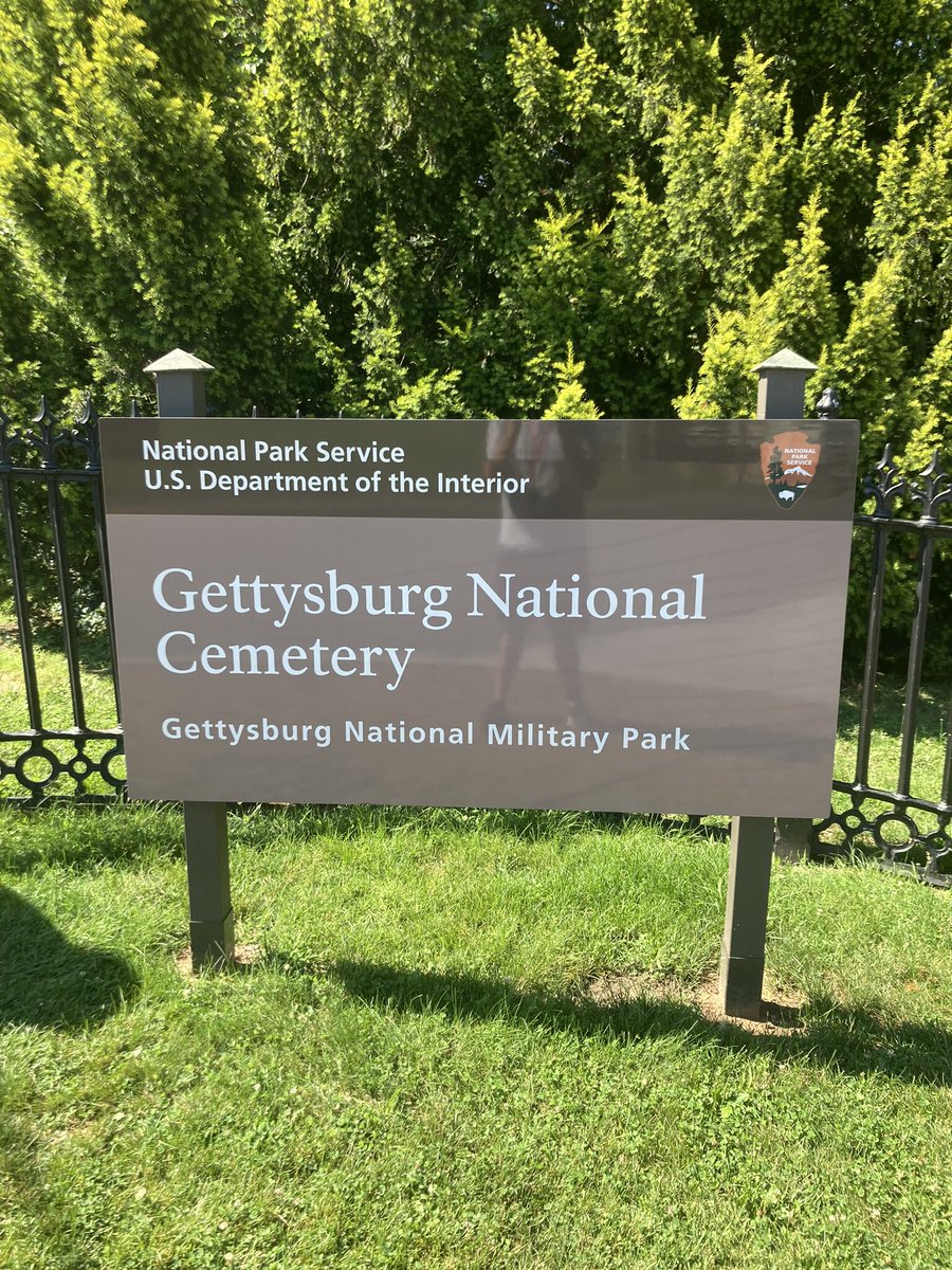 MrHuhtaCMS's tweet photo. Gettysburg National Cemetery. @GettysburgNEH @NEHgov https://t.co/61ns6RdrQB