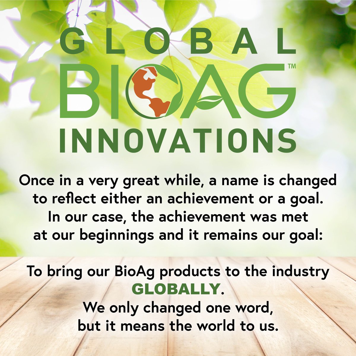 Global BioAg Innovations.

#bioag #sustainableagriculture #regenerativefarming #biotechnology #farming