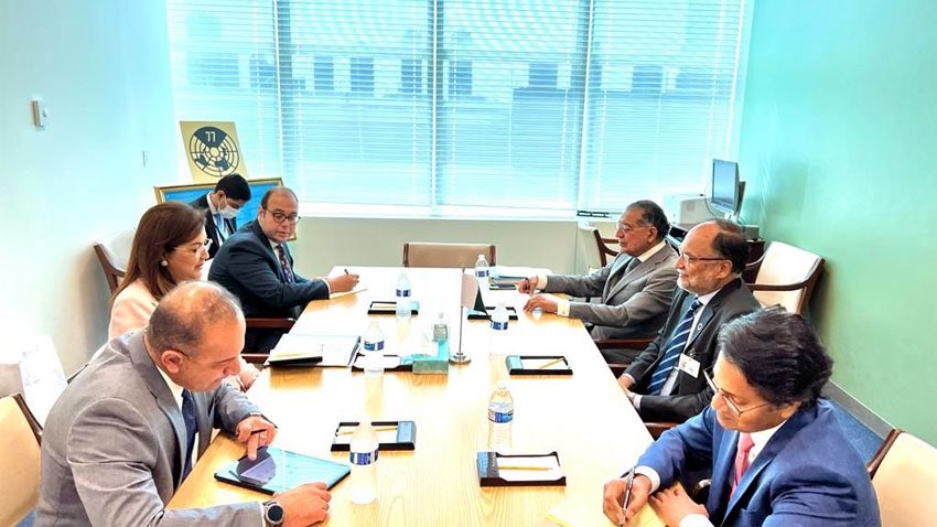 Met with Egyptian counterpart Dr. Hala EL Said on side-lines of high-level political forum at the United Nations 
@UN. Had very productive discussion on monetary & fiscal economic reform experience of Egypt & SDGs. Both countries face identical challenges.
#HLPF2022 #SDGs