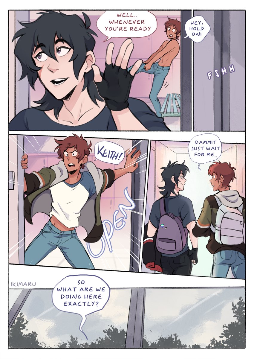 VR/college AU part 14-4! ..Lance isn't being subtle B) 