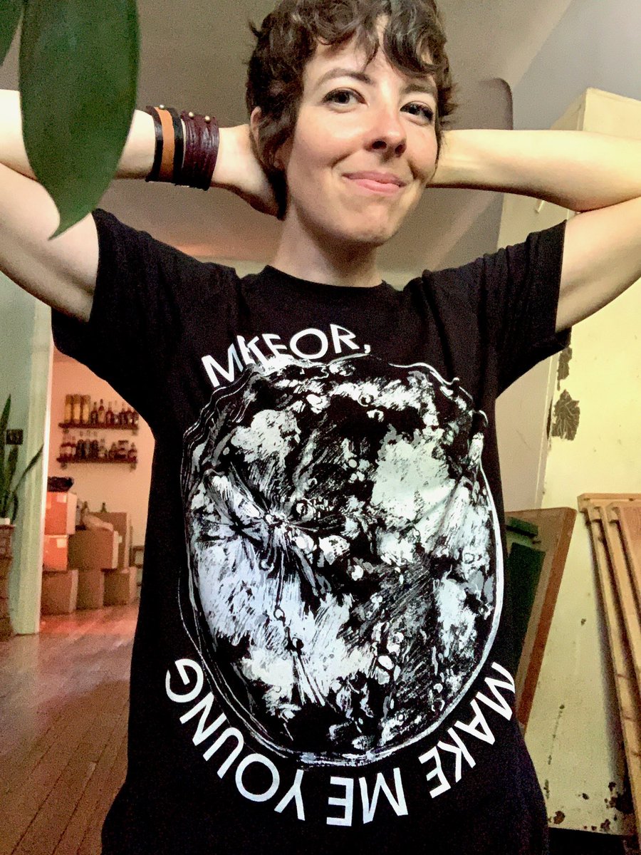 HopAlongtheband's tweet photo. Hittin the road soon with NEW MERCH! This is one of 3 never-before-released tees. See you see you out there, full tour dates here: https://t.co/ov2gq5yb23 https://t.co/T1MJt0oBxE
