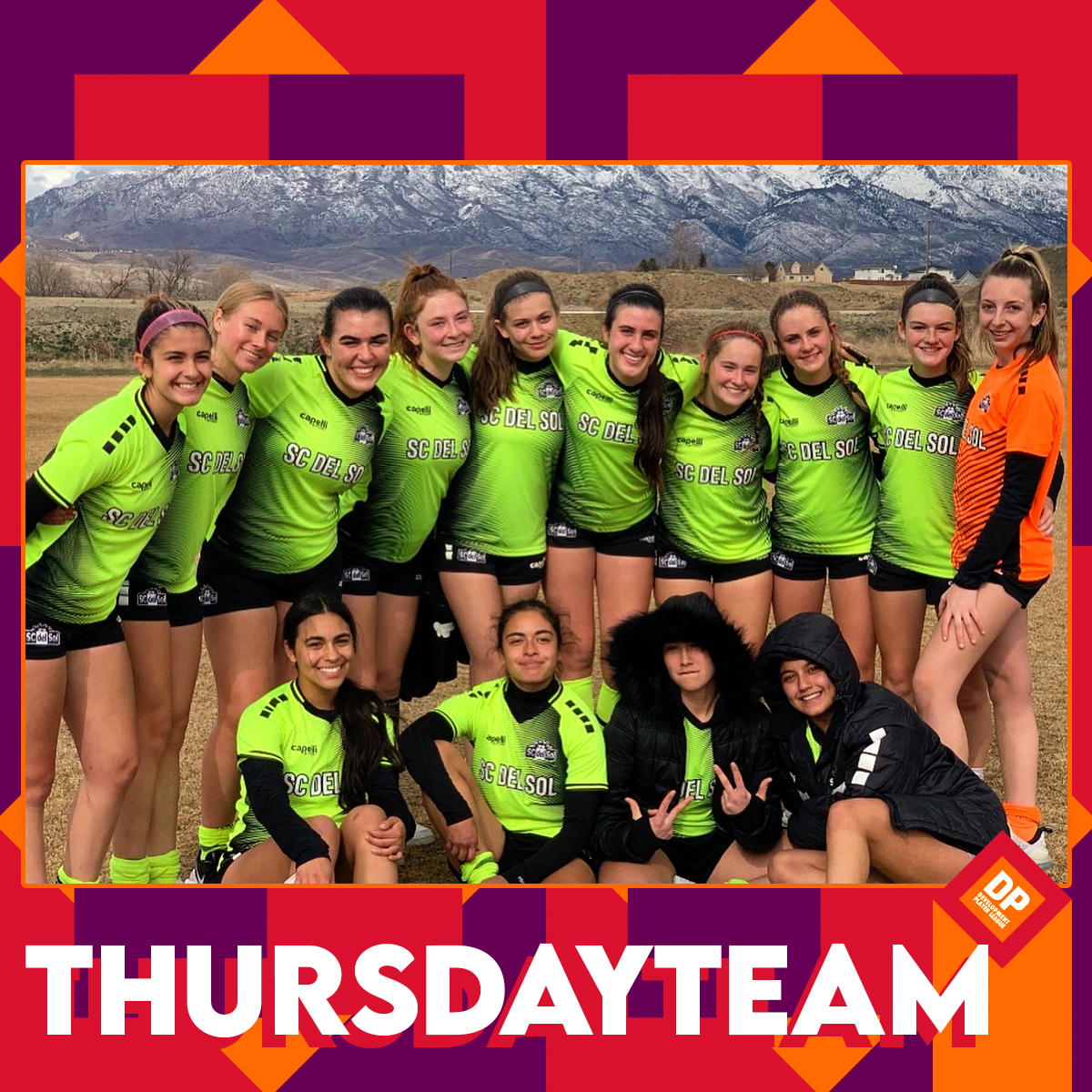 DP_League's tweet photo. Shoutout to @_scdelsol for being this week's #THURSDAYTEAM ☀️⚽🚀
SC del Sol is Arizona's one of MANY soccer clubs based in the North Phoenix, Scottsdale and Paradise Valley areas with over 800 players
CONGRATULATIONS DEL SOL for making this week's #THURSDAYTEAM 🙌🎉 https://t.co/CdEAnTWHk3