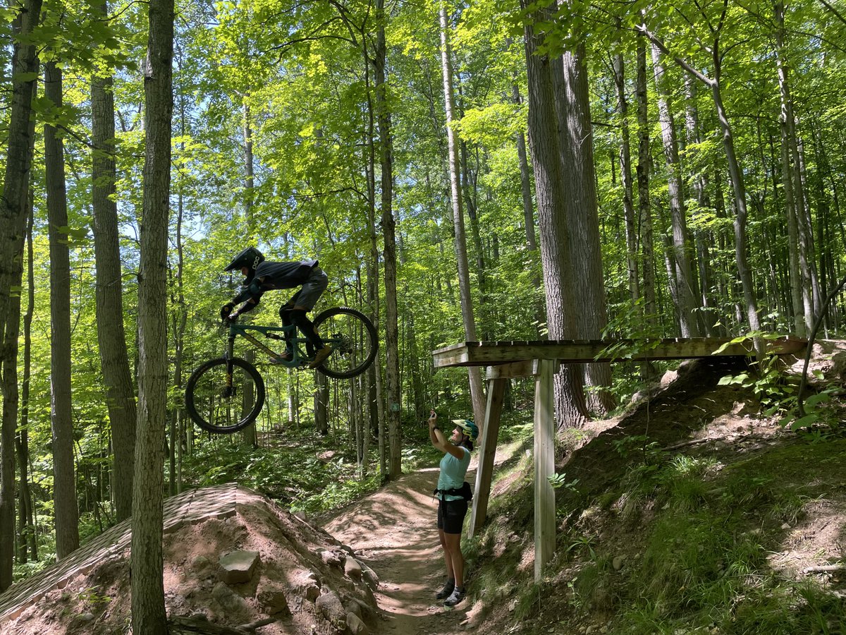 Tom is loving the jump lines