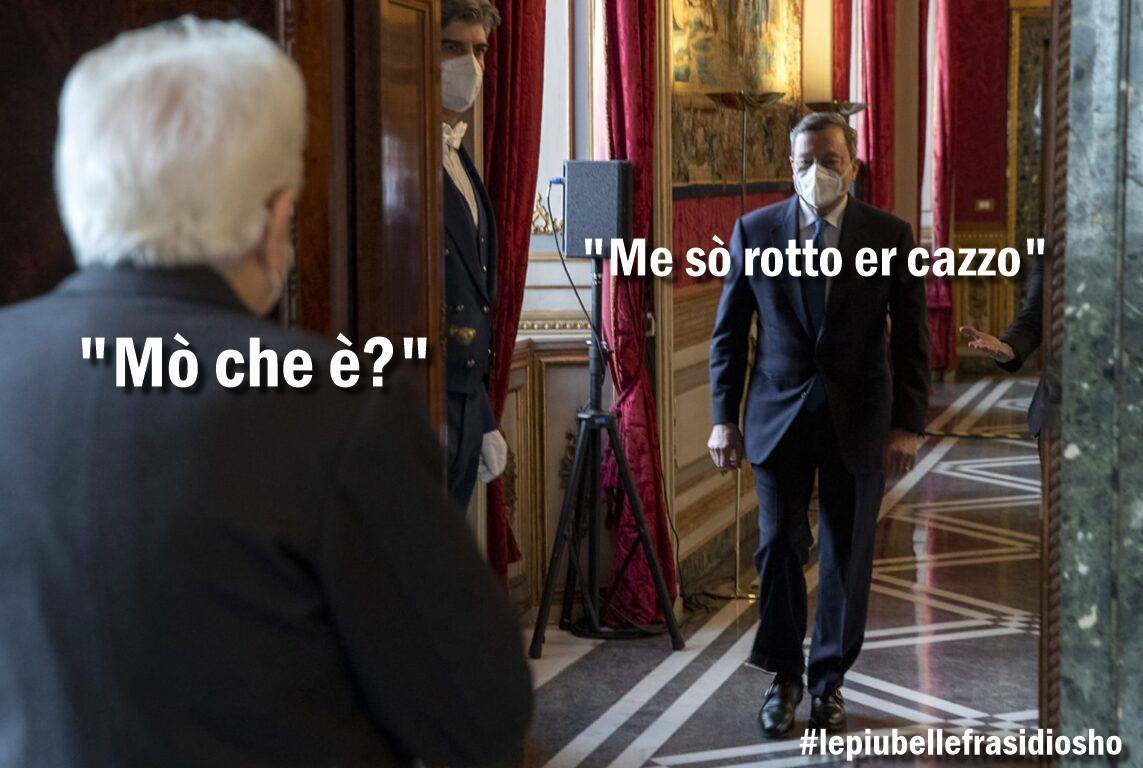 l'assurdità di questa legislatura riassunta in una scena divenuta ciclica #draghi #crisidigoverno