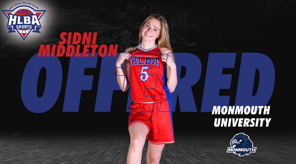 Excited to announce that Sidni Middleton (‘25) has been offered a scholarship by Monmouth University! 🏀 #FlyHawks 

<a href="/SidniMiddleton/">Sidni Middleton</a> 
<a href="/4midds/">Tracie Middleton</a>
<a href="/G_Bogg/">Ginny Boggess</a> 
@MUHawksWBB