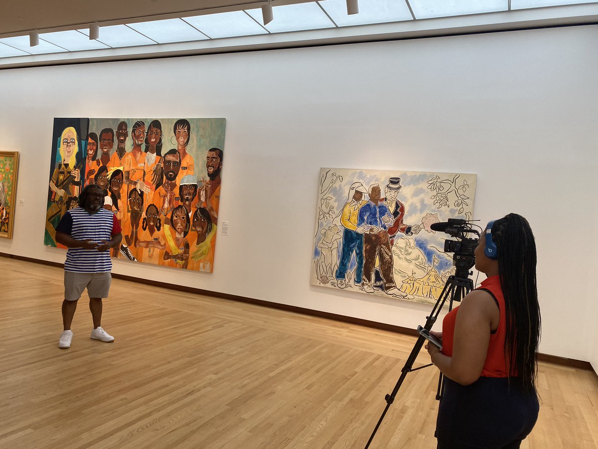 Watch <a href="/HarringtonFox61/">Raquel Harrington</a> and @TheeDreBPaintin discuss representation in museum exhibitions at 4:30 tonight on <a href="/FOX61News/">FOX61</a> 👀
