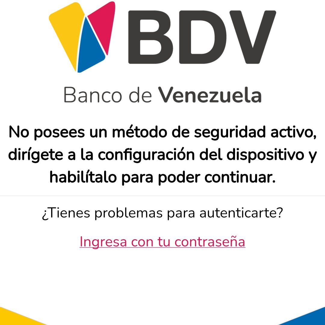 Eliocres's tweet photo. @BcodeVenezuela buenas tardes . . Por que la app no deja entrar con la contraseña ? La colocó y no entra https://t.co/20aNqyvJF3