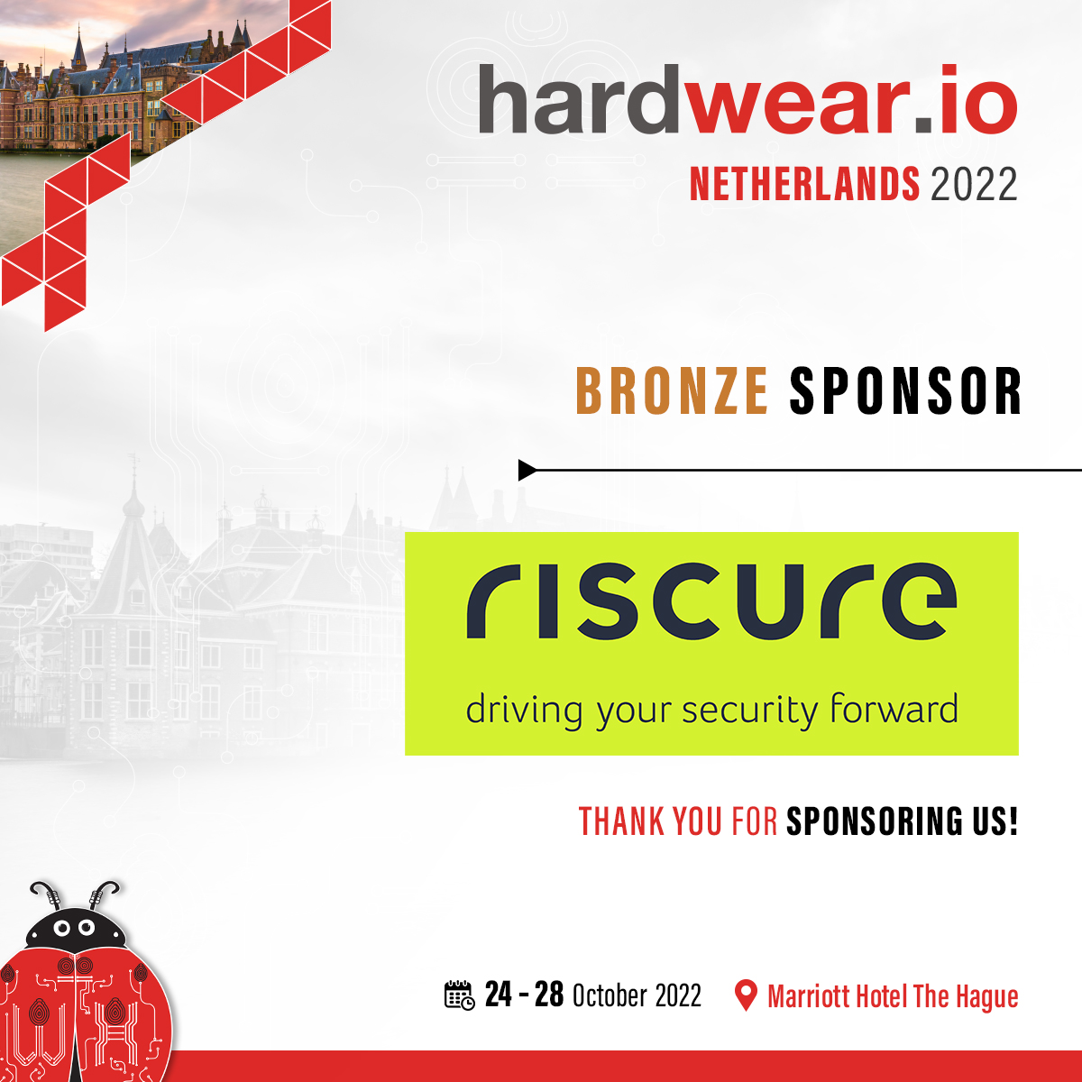 hardwear_io's tweet photo. ⭐Sponsor Alert! 😎We are stoked to welcome @Riscure as our Bronze Sponsor &amp; proud have their trust &amp; support since previous editions of #hardwear_io

🎟️Grab your tickets early➡️https://t.co/kGREKW1lig

#hw_ioNL2022 #hardwaresecurity #Conference #embedded #riscure https://t.co/pjorP3sqmv