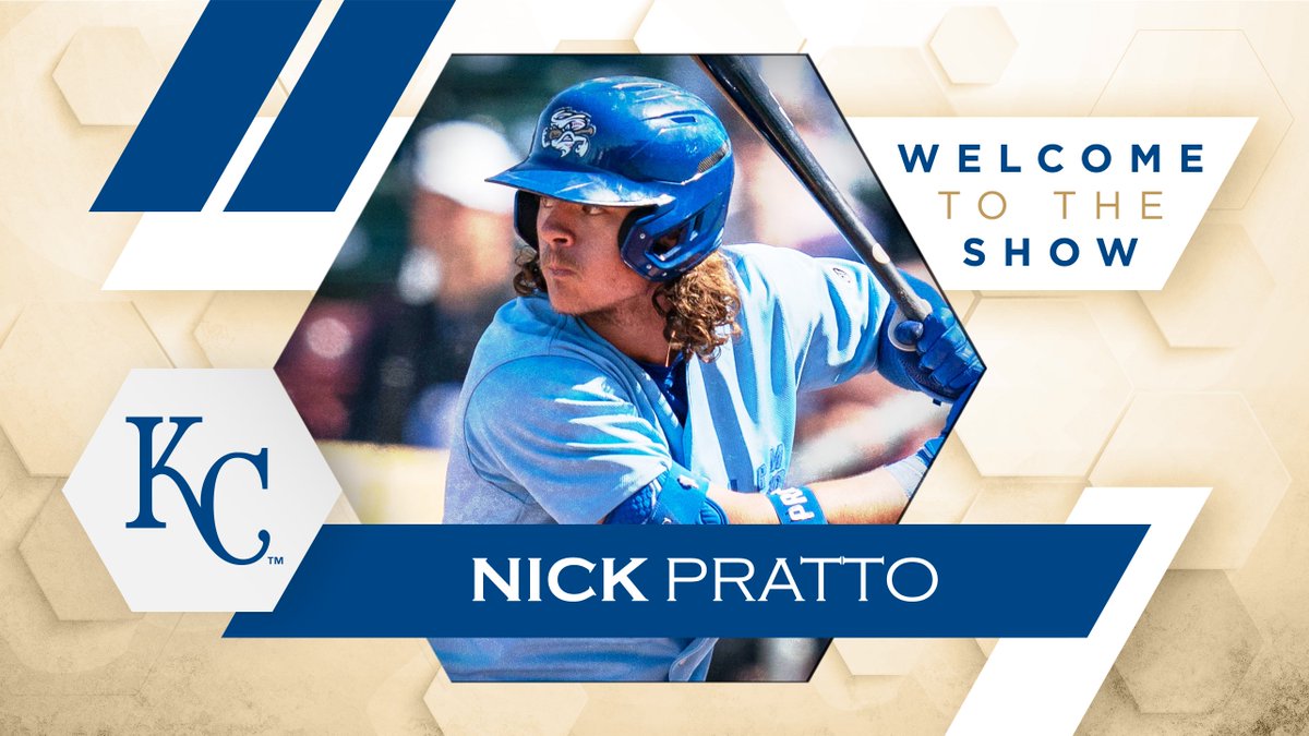 Nick Pratto will bat sixth and start at first base for the @Royals in his big league debut tonight. Here's @SamDykstraMiLB on what to expect from MLB's No. 69 overall prospect: atmlb.com/3uJH2D5