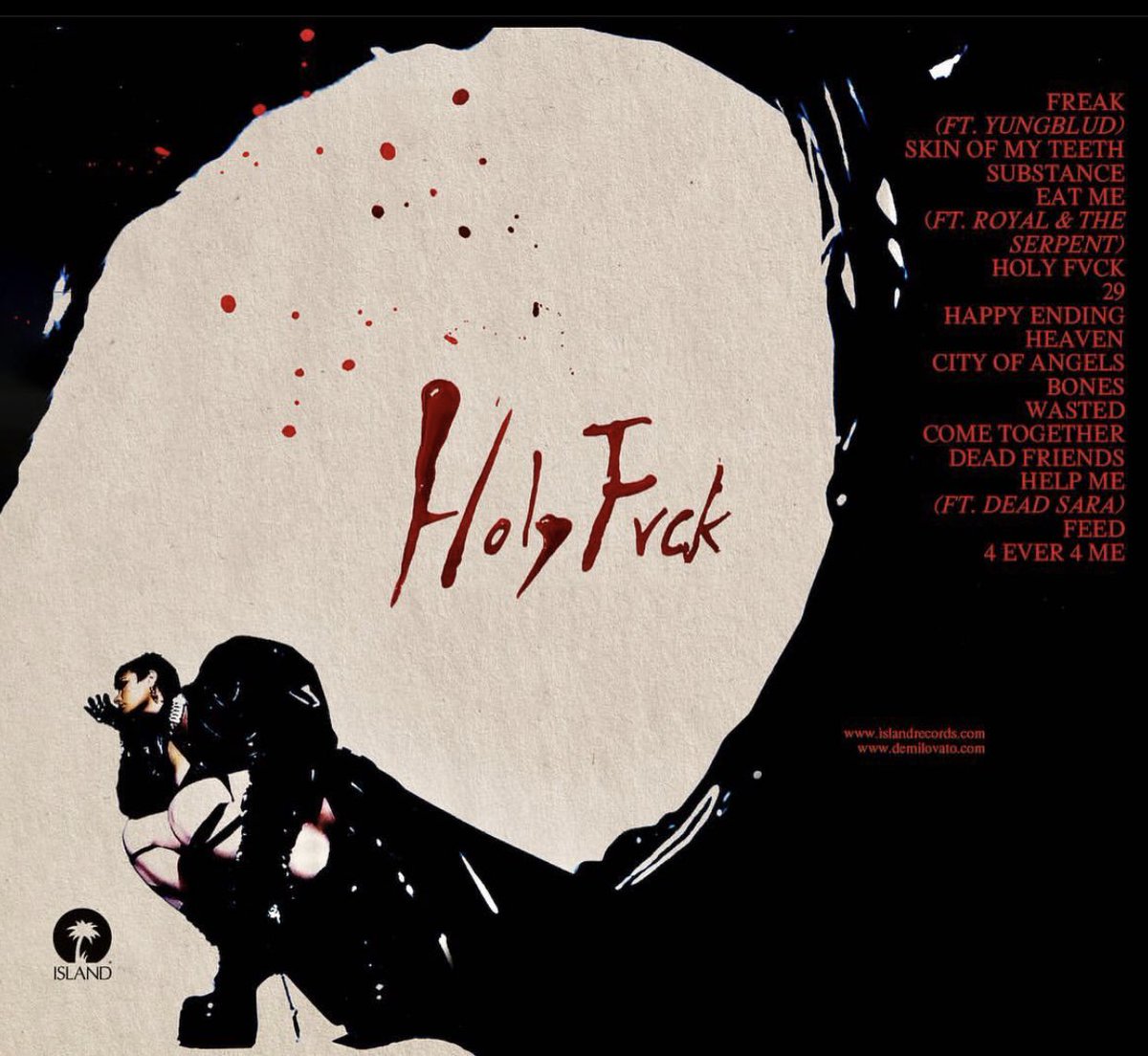 Thelovatic7's tweet photo. Holy Fvck track list !!!
#DemiLovato #Lovatics #HolyFvck #music #newalbum #IslandRecord #tracklist #HOLYFVCK #NewPost https://t.co/cYjeJ1K9W7