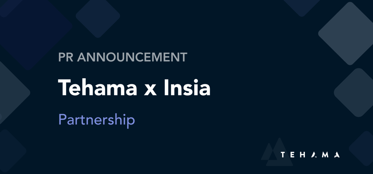 We are excited to announce Tehama’s partnership with <a href="/INSIA_France/">INSIA</a> — a leading technology solutions integrator for both the Public and Private Sectors. Read the full press release to learn more: hubs.li/Q01gVn1b0