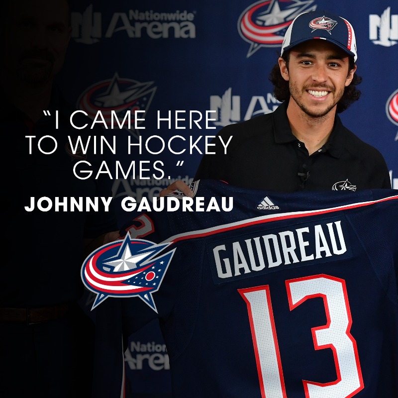 BlueJacketsNHL's tweet photo. Ready to run through a wall right now.

@RuoffMortgage | #CBJ