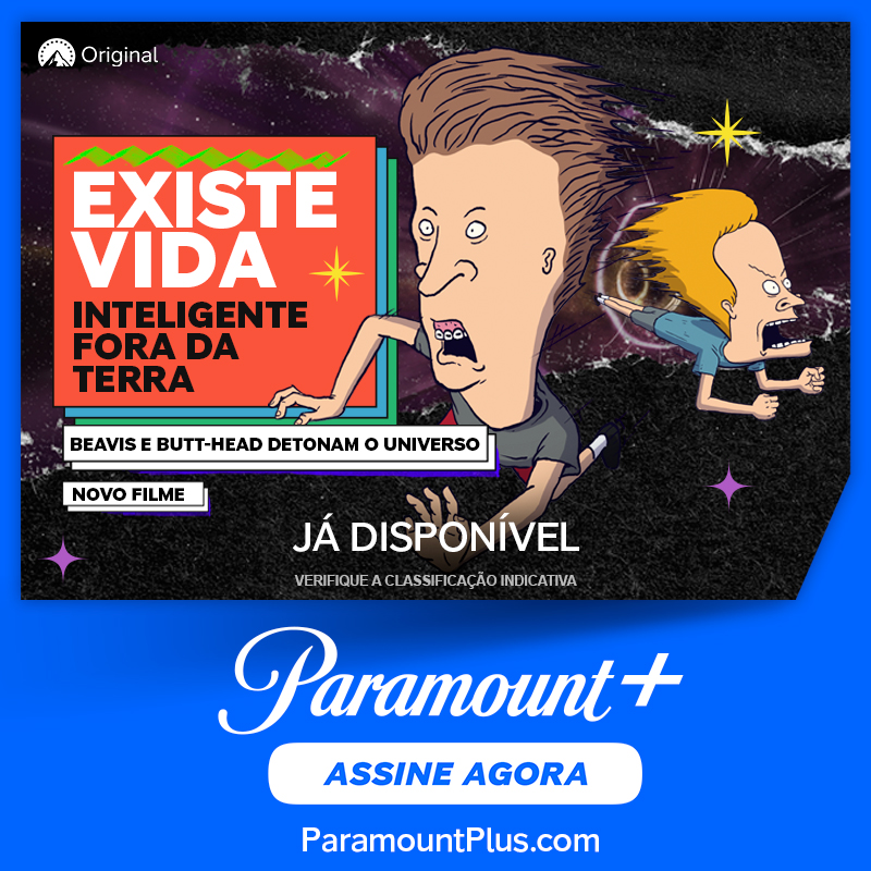 paramountplusbr's tweet photo. O FILME MAIS IDIOTA DO ANO! Assista agora Beavis and Butt-Head Detonam o Universo! Já disponivel no #ParamountPlus