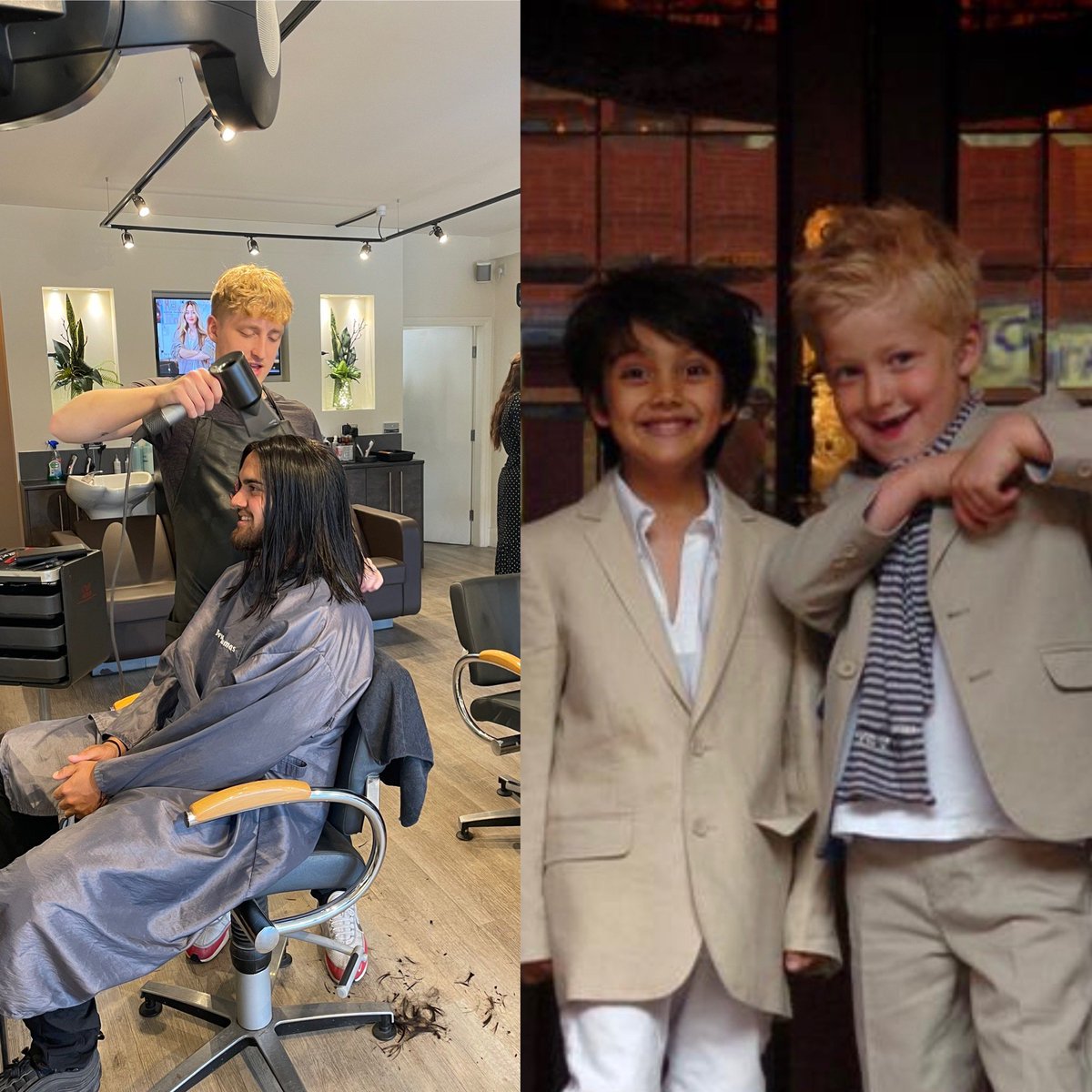 DavidThomasHair's tweet photo. These two! Friends since they were four years old… https://t.co/1aZvkXEHDJ