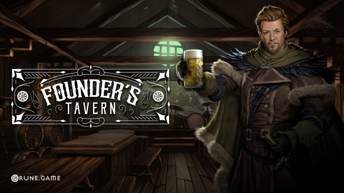 Rune_PH's tweet photo. Thirsty, Raiders?

After a sunny day &amp; an evening hunched over a hot forge, to unwind &amp; cool down our most dedicated Raiders like to stop at The Founder's Tavern.

You can join this exclusive club by holding a Founder's Cube NFT.

Get yours @ https://t.co/gcYkSWJQtc
#NFTGame #P2E https://t.co/prr1VQB71Z
