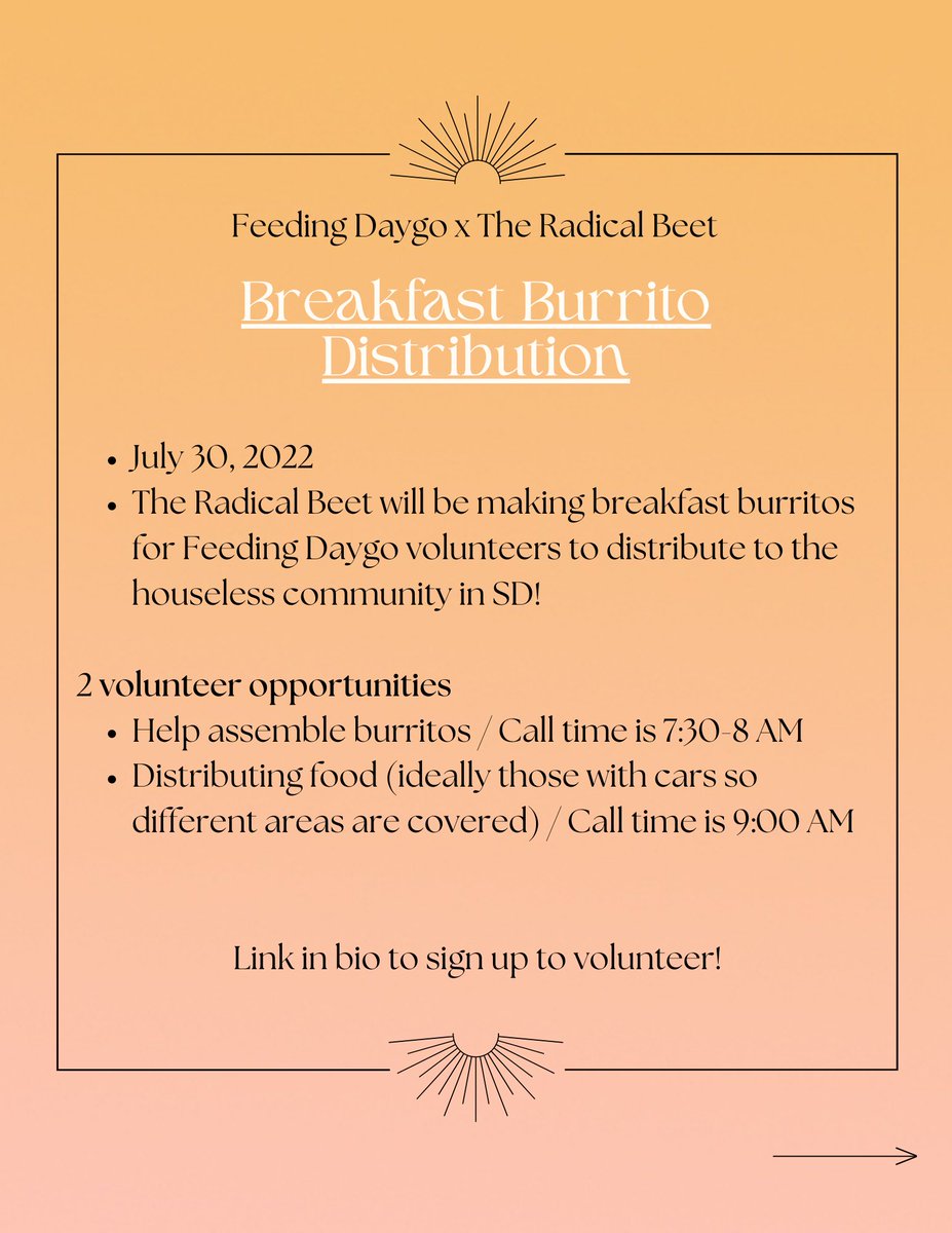 feedingdaygo's tweet photo. OUR SUMMER EVENTS CALENDAR IS HERE!
⠀⠀⠀⠀⠀⠀⠀⠀⠀
We're partnering with @theradicalbeet again to bring you and the community 3 events this summer!☀️
LINK IN BIO TO SIGN UP
⠀⠀⠀⠀⠀⠀⠀⠀⠀
We're also accepting non perishable snacks and drinks through our Amazon Wishlist. https://t.co/IyjcpzU2x7