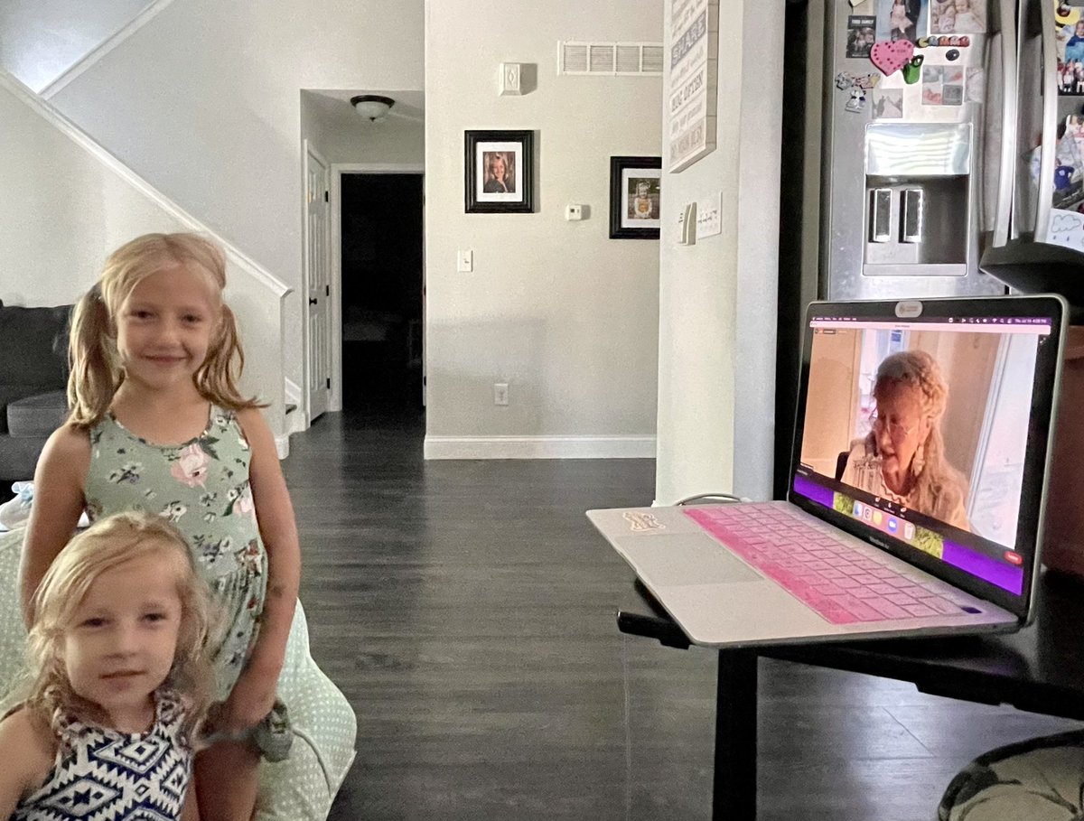 Mrs_Courlas's tweet photo. The girls and I enjoyed an #AuthorVisit with my firsties favorite - @MaryPopeOsborne of The Magic Tree House books! We even heard a bit of her next book! Thanks @pickeringtonlib! My #futureillustrator is excited to check out Rhinos at Recess! #summerreading https://t.co/H20Kqvz2vJ