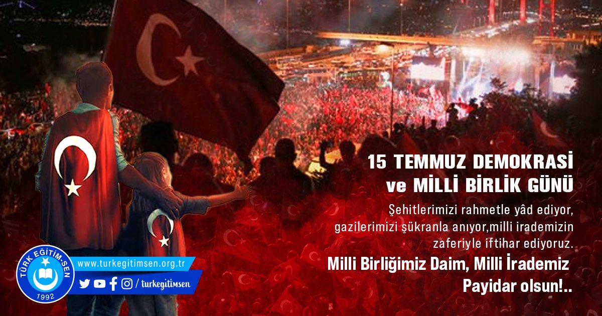 Son Haçlı Seferi, 15 Temmuz 2016’da, Türklerin asil direnciyle bir kez daha mağlup edildi.
O gece, varlığını Türk varlığına adamış olan Türkiye sevdalısı milletin çocukları, emperyalizmin çocuklarına galip geldi!