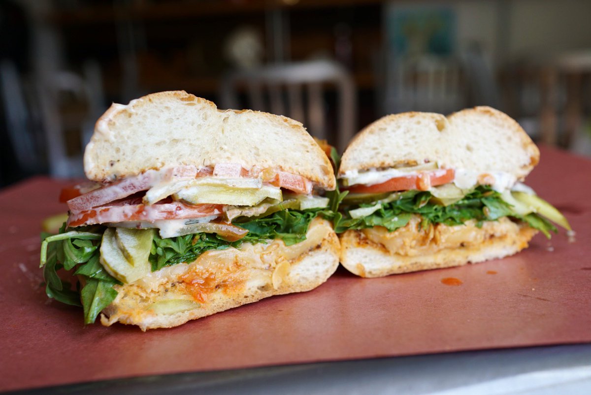 Twitter fam gets the BREAKING news first!!!! The much requested Buffalo Springfield is back. It is -  Franks Hot Pulled Chicken, Monterey Jack Cheese, Creamy Ranch, Dill Pickles, Tomato, Arugula. Put it directly into your faces mouth &amp; enjoy. #yegfood