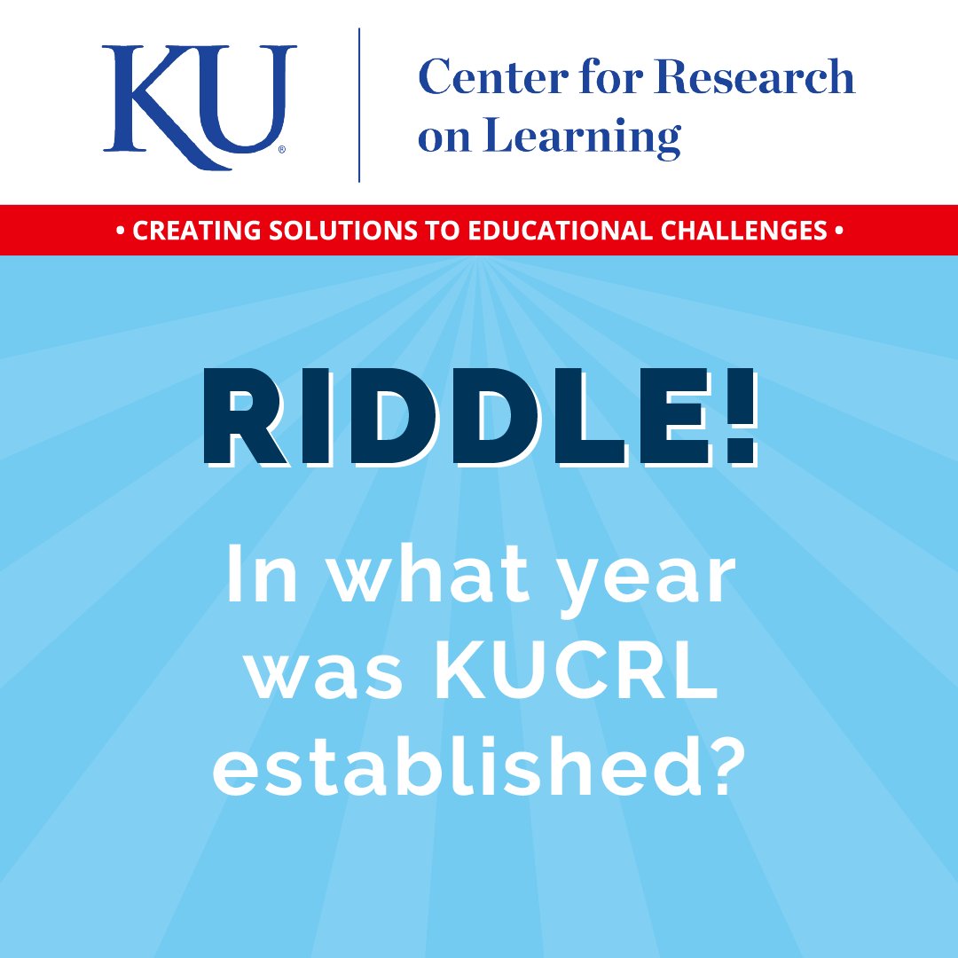 Let's have a bit of fun with a riddle! Think you know the answer? Comment below! #commentbelow #KU #kucrl #creatingsolutions #Riddle