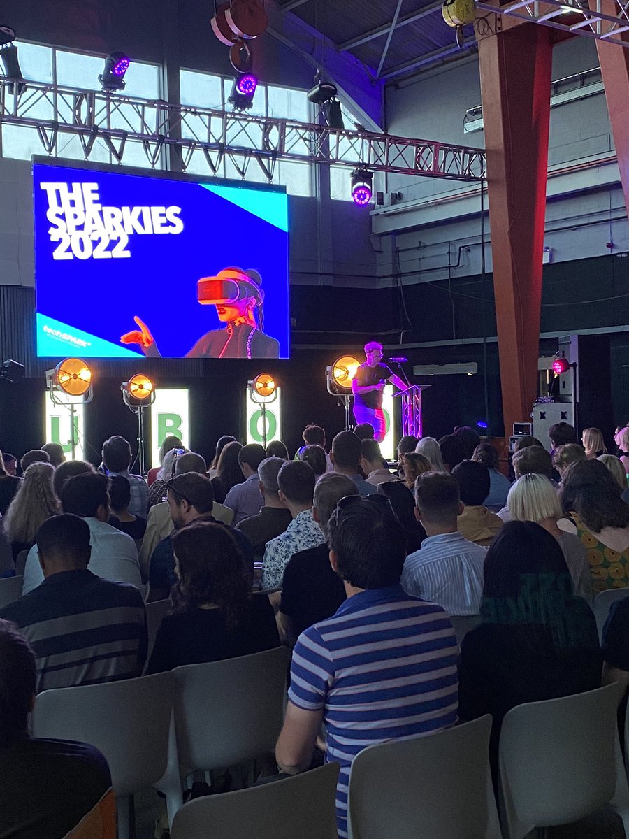 It's #TheSPARKies2022 at @propyardbristol - 500 of the coolest tech peeps from the #southwest celebrating (and being) the greatest innovators in our region. #tech #startup
