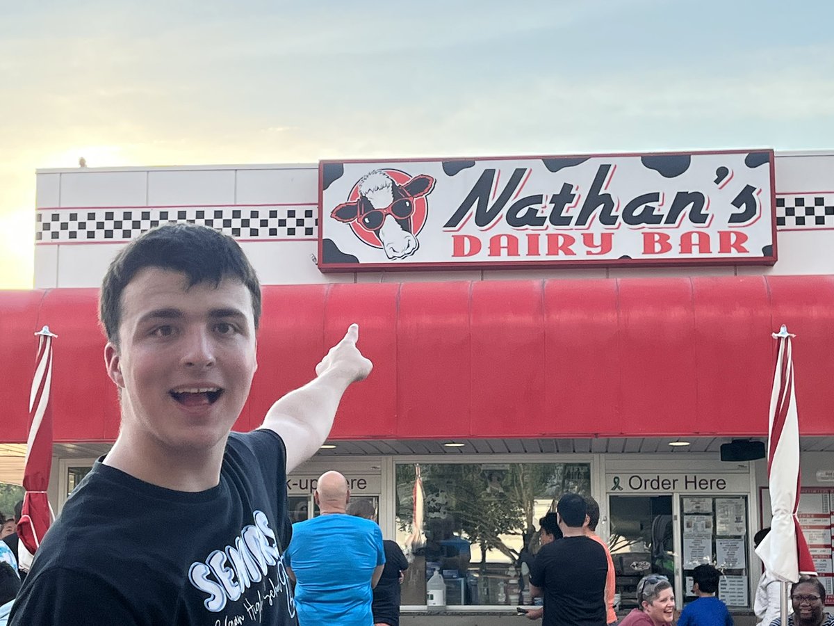 This Fin Friend is enjoying a summer treat at his favorite ice cream shop.
