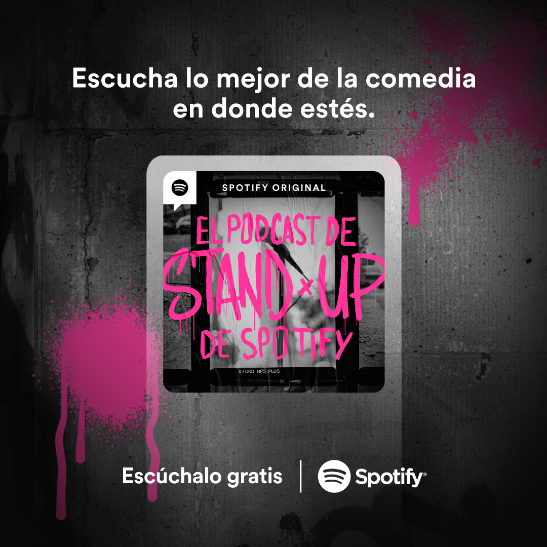 SpotifyMexico's tweet photo. Pásale, aquí hay un asiento para escuchar #ElPodcastDeStandUp 😆 Ponte los audífonos y ríete gratis con los mejores comediantes 😎 https://t.co/bbDh0XfNfU