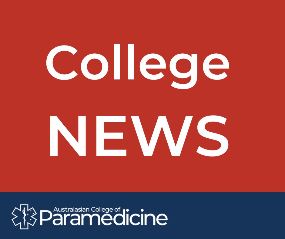 Australasian College of Paramedicine (ACP) (@acparamedicine) on Twitter photo Assoc Prof <a href="/PaulMSimpson1/">Paul Simpson</a>, Editor-in-Chief, has revealed the new name of our new journal:
‘Paramedicine’.
👏 The journal will officially launch at #ACPIC2022 and will be open for manuscript submissions in late 2022.
paramedics.org/news/journal-a…
#paramedicine #journal #ParaResearch Assoc Prof <a href="/PaulMSimpson1/">Paul Simpson</a>, Editor-in-Chief, has revealed the new name of our new journal:
‘Paramedicine’.
👏 The journal will officially launch at #ACPIC2022 and will be open for manuscript submissions in late 2022.
paramedics.org/news/journal-a…
#paramedicine #journal #ParaResearch