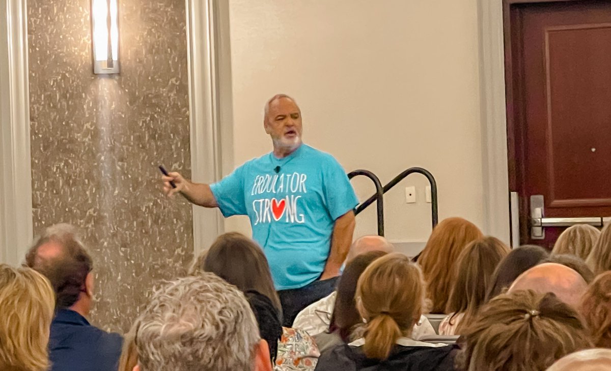 “No matter if they are flipping a table or flipping you off, every child deserves dignity, love and respect. You have chosen the job where you are raising other peoples kids.” @gerrybrooksprin 👏👏👏👏👏