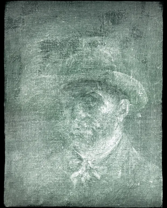 AstrophysicsInc's tweet photo. Today, X-ray detection revealed a hidden never-before-seen painting experts are crediting to be a Vincent Van Gogh self-portrait under the renowned artist’s 1885 painting, Head of a Peasant Woman.
#headofapeasantwoman #VanGogh #Xray #xraydiscovery #technology #arthistory https://t.co/XVc0IK7TGQ