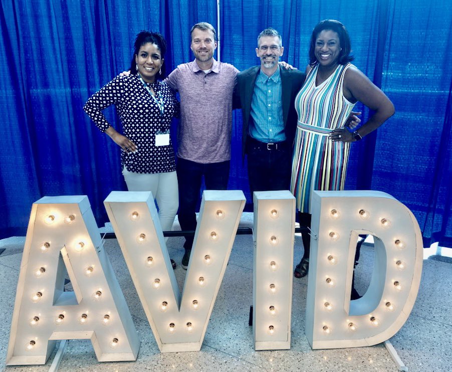 At @AVID4College's Summer Institute b/c we're working w/ them on to recruit volunteers for their TEALS (Technology Education & Literacy in Schools) partnership w/ @Microsoft. DM if YOU want to HELP build sustainable computer science programs in MN high schools #AVID4Possibility