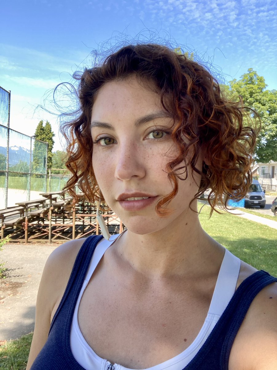 Gracewolf's tweet photo. Dyed my hair copper. I love how vibrant it is in sunlight

I’ve been really into visibly layering sports bras under tank tops recently too idk

Also after 3 consecutive injuries across 7 weeks and 3 sports I’m almost back to being a fully functional human again (knock on wood 😬) https://t.co/idruhQWUjl