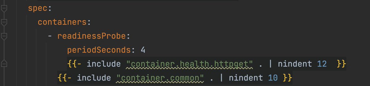 pdeva's tweet image. Python 1991: Whitespaces are no longer for style only.
K8s Helm Charts 2022: Count the exact number of indents for each line of your yaml and put them in your template files...
🤷♂️
#EvolutionOfProgramming #Kubernetes